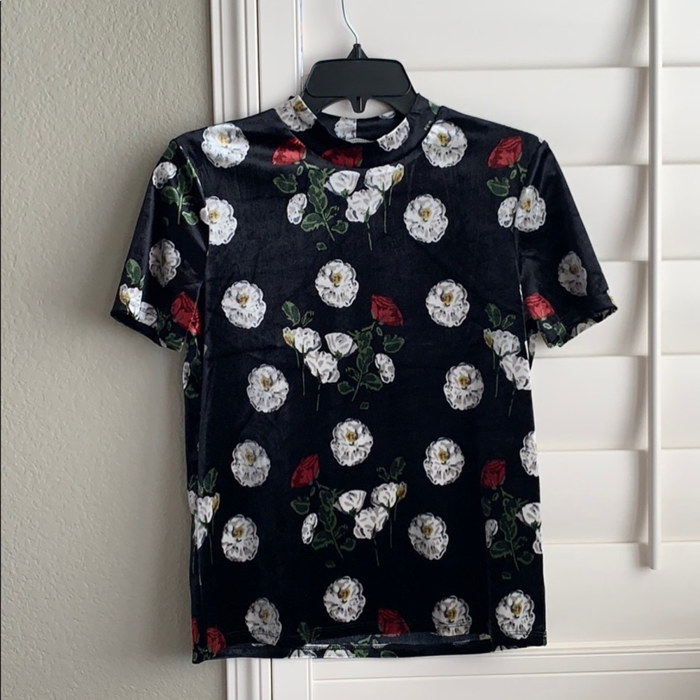 NWOT Zara velvet top